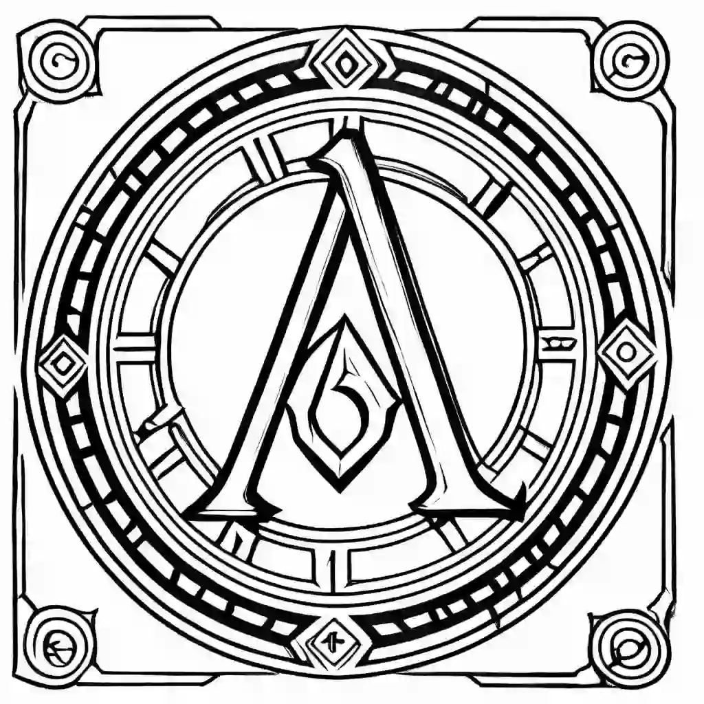 Runes coloring pages